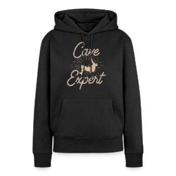 Spéléologue Spéléologie Grotte Spéléologie - Sweat à capuche Premium bio Femme - noir - Devant - Julia (174cm)