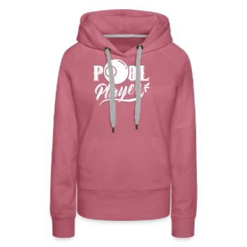 Pool Spieler Billiard Billard Liebhaber - Frauen Premium Bio Hoodie - Malve - Vorne - Isabella (175cm)