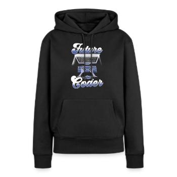 Zukünftiger Coder Code Programmierer Coding - Frauen Premium Bio Hoodie - Schwarz - Vorne - Julia (174cm)