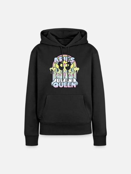 Widder Queen - Frauen Premium Bio Hoodie - Schwarz