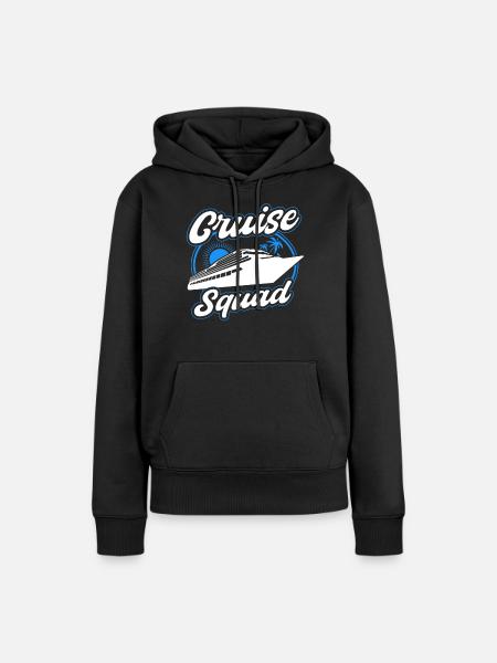 Cruise Squad Schiffreise - Frauen Premium Bio Hoodie - Schwarz