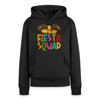 Équipe Cinco De Mayo Fiesta - Sweat à capuche Premium bio Femme - noir - Devant - Julia (174cm)
