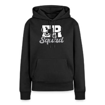 Her Squad Emergency Squad - Frauen Premium Bio Hoodie - Schwarz - Vorne - Julia (174cm)