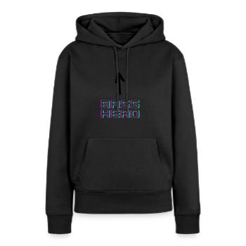 Bass Head - Frauen Premium Bio Hoodie - Schwarz - Vorne - Julia (174cm)