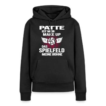 Handball Handballgirl Patte Handballspielerin - Frauen Premium Bio Hoodie - Schwarz - Vorne - Julia (174cm)