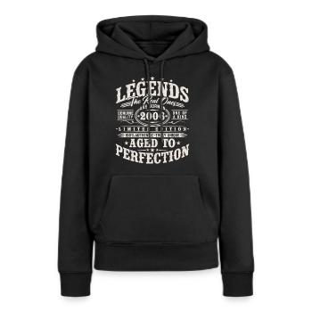 2006 Jahrgang Vintage Geburtstag Geschenk Retro - Frauen Premium Bio Hoodie - Schwarz - Vorne - Julia (174cm)