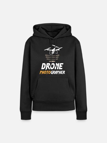 Drone Photographer - Frauen Premium Bio Hoodie - Schwarz