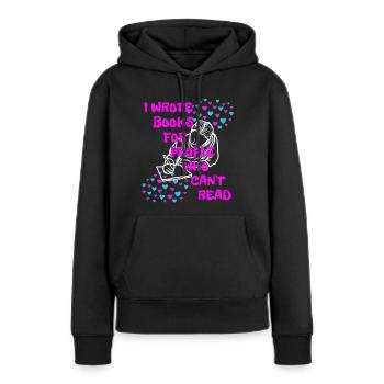 The women writes - Women’s Premium Organic Hoodie - black - Front - Julia (174cm)
