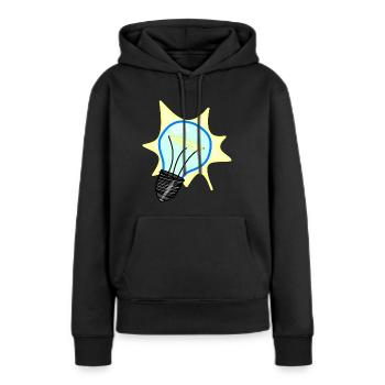 ampoule ampoule Ampoules lamp13 - Sweat à capuche Premium bio Femme - noir - Devant - Julia (174cm)