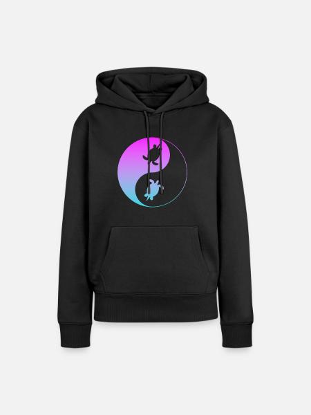 Schildkröte - Frauen Premium Bio Hoodie - Schwarz