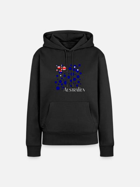 Australien Down Under - Frauen Premium Bio Hoodie - Schwarz
