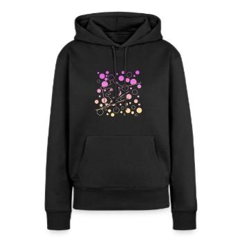 Ski - Frauen Premium Bio Hoodie - Schwarz - Vorne - Julia (174cm)