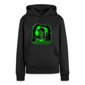 grünes Gift - Frauen Premium Bio Hoodie - Schwarz - Vorne - Julia (174cm)
