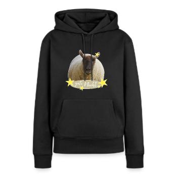 Schaf gute Nacht Schlafshirt - Frauen Premium Bio Hoodie - Schwarz - Vorne - Julia (174cm)