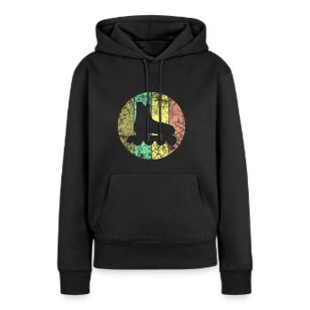 Inliner Inline-Skates Skater - Frauen Premium Bio Hoodie - Schwarz - Vorne - Julia (174cm)