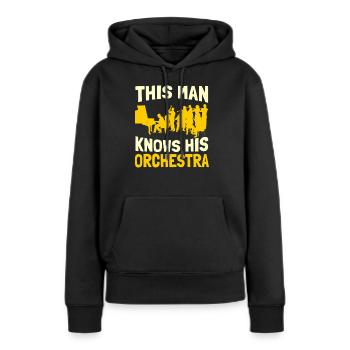 Orchestre Concert Classique Musique Classique - Sweat à capuche Premium bio Femme - noir - Devant - Julia (174cm)