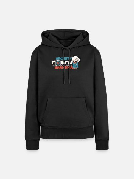 Tir à l’arc Flèche Tir à l’arc Tir à l’arc - Sweat à capuche Premium bio Femme - noir