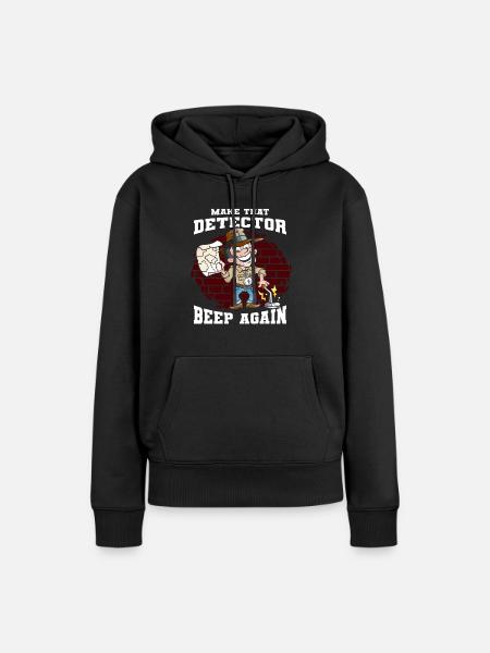 Schürfer - Frauen Premium Bio Hoodie - Schwarz
