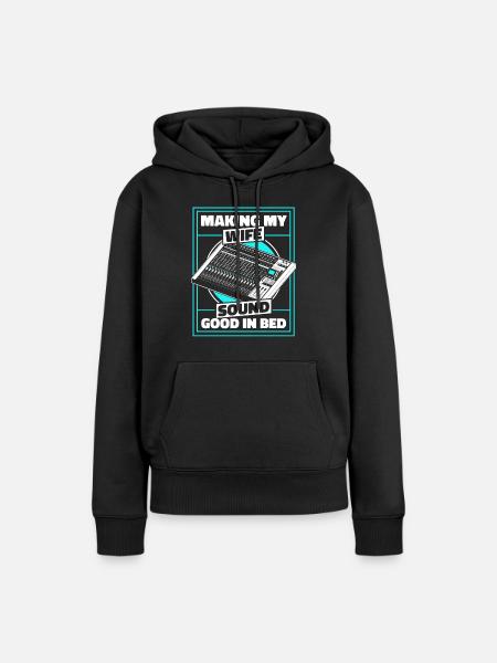 Tontechniker Sound Audio Engineer - Frauen Premium Bio Hoodie - Schwarz