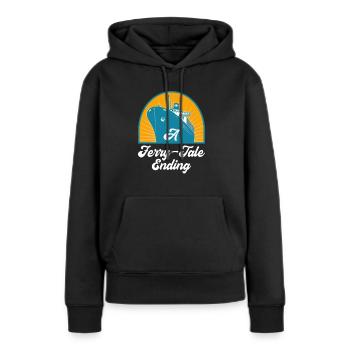 Seglen Segelboot Segler - Frauen Premium Bio Hoodie - Schwarz - Vorne - Julia (174cm)