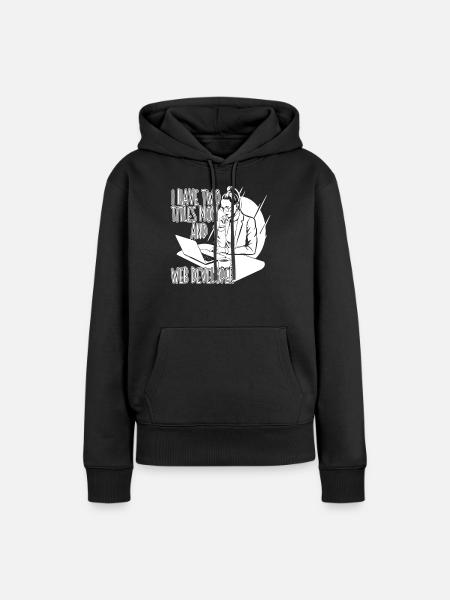 Web Entwickler Webdeveloper Web-Entwickler - Frauen Premium Bio Hoodie - Schwarz