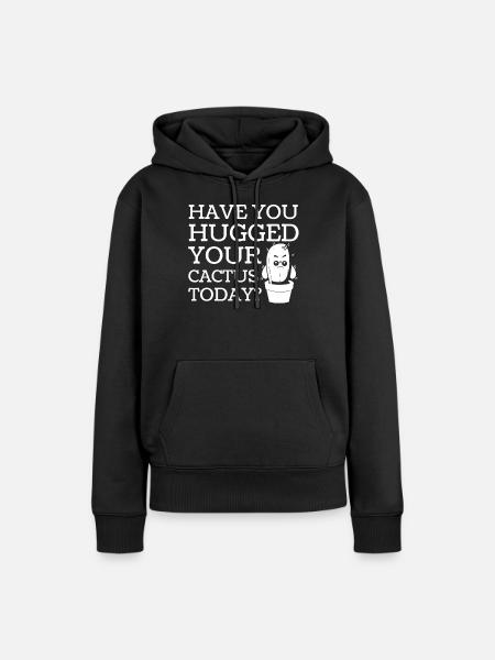 Kaktus Garten Saftig - Frauen Premium Bio Hoodie - Schwarz