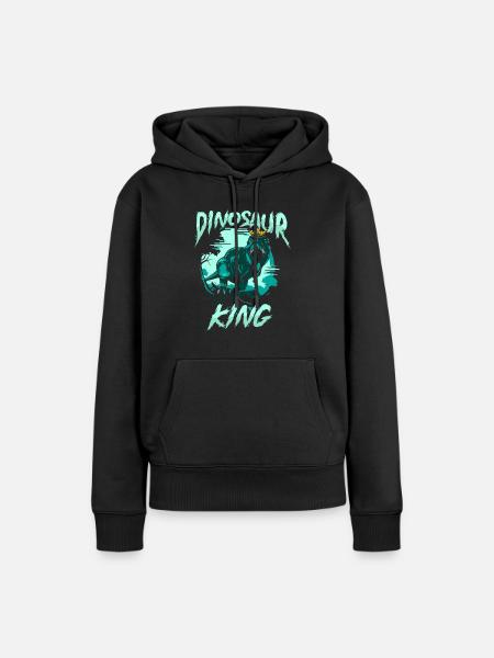Dinosaur Adult dinosaur - Women’s Premium Organic Hoodie - black
