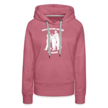 Krankenschwester - Frauen Premium Bio Hoodie - Malve - Vorne - Isabella (175cm)