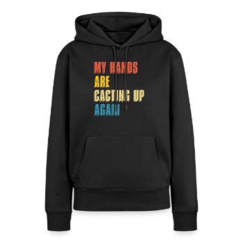 Kaktus Garten Kaktus - Frauen Premium Bio Hoodie - Schwarz - Vorne - Julia (174cm)