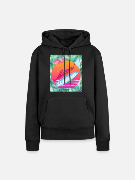 Miami, Florida USA - Frauen Premium Bio Hoodie - Schwarz