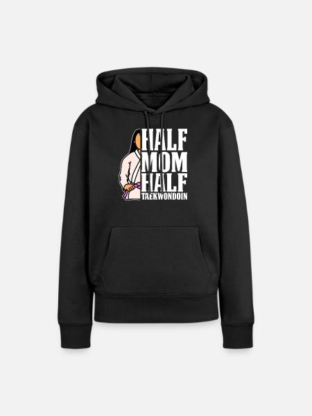 Taekwondo Taekwondo-Mama - Frauen Premium Bio Hoodie - Schwarz