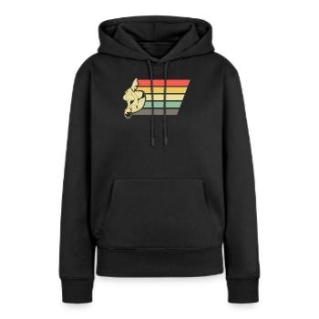 Plongeurs plongeurs - Sweat à capuche Premium bio Femme - noir - Devant - Julia (174cm)