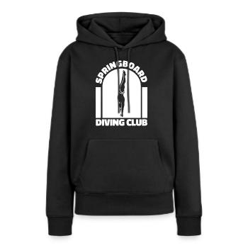 Turmspringen Turmspringer Verein - Frauen Premium Bio Hoodie - Schwarz - Vorne - Julia (174cm)