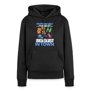 Biologie Biologe Zellen - Frauen Premium Bio Hoodie - Schwarz - Vorne - Julia (174cm)