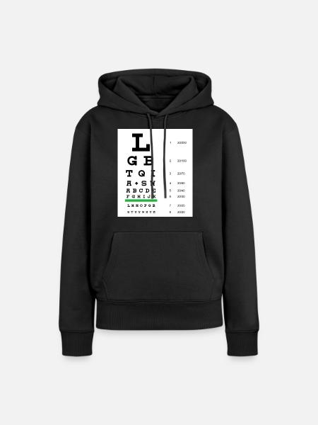 LGBTQIA+ Sehtafel - Frauen Premium Bio Hoodie - Schwarz