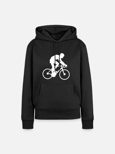Fahrrad - Frauen Premium Bio Hoodie - Schwarz