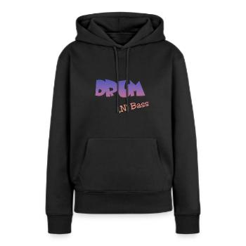 Drum n Bass DNB - Frauen Premium Bio Hoodie - Schwarz - Vorne - Julia (174cm)