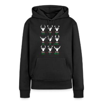 Weihnachten - Frauen Premium Bio Hoodie - Schwarz - Vorne - Julia (174cm)