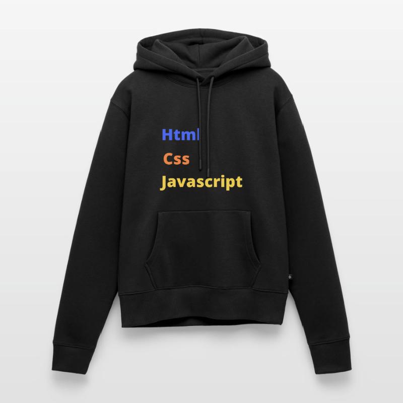 Html css javascript Sweat à capuche Premium bio Femme