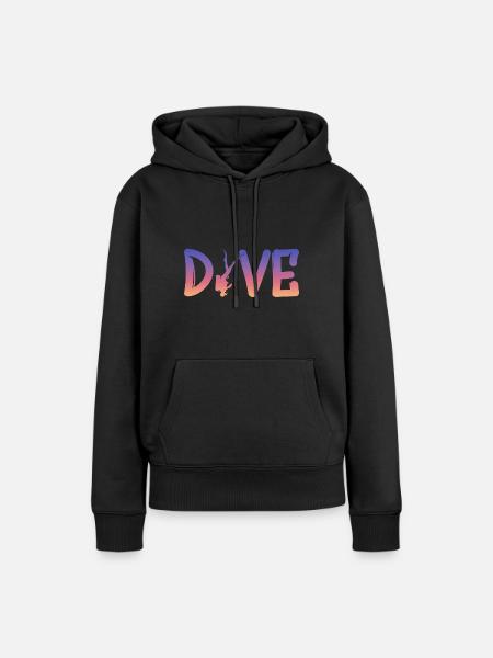 Dive, Diver, Scuba Diving - Frauen Premium Bio Hoodie - Schwarz