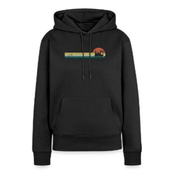 Model Railway Railway Locomotive Model Railway - Women’s Premium Organic Hoodie - black - Front - Julia (174cm)
