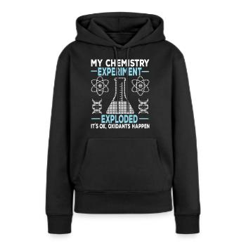 Chemistry Chemist Scientist Experiment - Women’s Premium Organic Hoodie - black - Front - Julia (174cm)