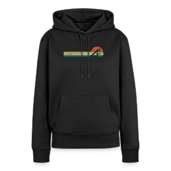 Architekt Architektur Konstrukteur Vintage - Frauen Premium Bio Hoodie - Schwarz - Vorne - Julia (174cm)