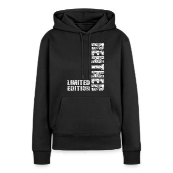 Rentner Ruhestand Rente Rentnerin Renteneintritt - Frauen Premium Bio Hoodie - Schwarz - Vorne - Julia (174cm)