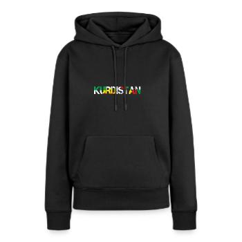 Kurdistan Kurdish Flag Rojava Berxwedan Kurdisch - Frauen Premium Bio Hoodie - Schwarz - Vorne - Julia (174cm)