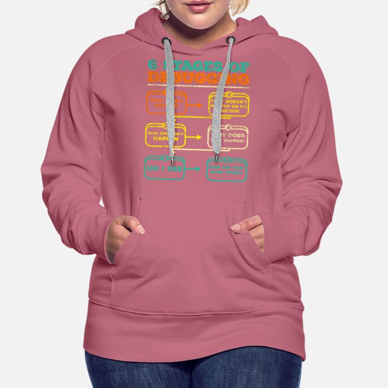 Debugging Programmierer Code Lustig Frauen Premium Bio Hoodie