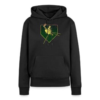 Vaisseau spatial Voyager - Sweat à capuche Premium bio Femme - noir - Devant - Julia (174cm)