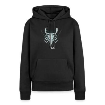 Sternzeichen Skorpion - Frauen Premium Bio Hoodie - Schwarz - Vorne - Julia (174cm)