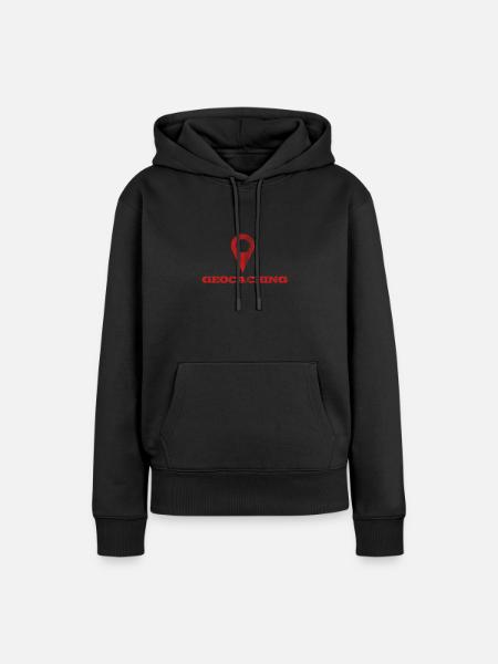 Geocaching - Frauen Premium Bio Hoodie - Schwarz
