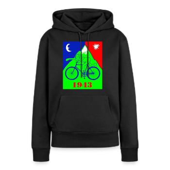 Idée cadeau Albert Hofman de Ldz Drug Acid Hallucinogen - Sweat à capuche Premium bio Femme - noir - Devant - Julia (174cm)